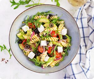 mediterranean chicken pasta salad