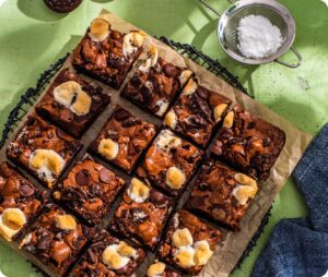 Mint Hot Chocolate Brownies