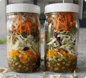 Sesame Salad Jars